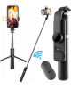 Thumbnail Palo de Selfie MOX MO-SS26 - Con Luz LED y Control Remoto - Bluetooth - Tripode - Negro0
